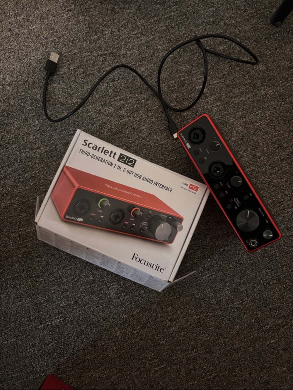 Scarlett 2i2 USB Audio Interface - Red